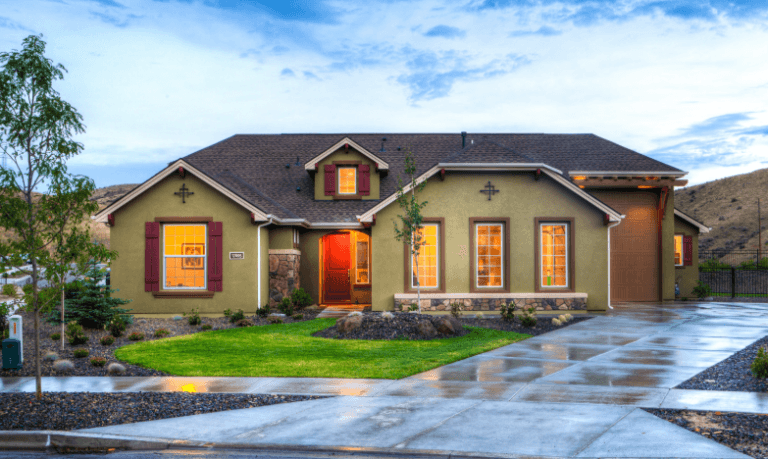 govee lights on the outside of a home